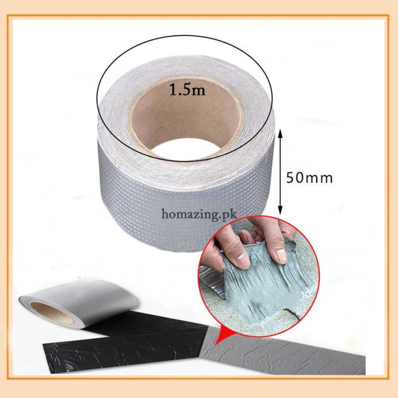 Water Leakage Sealing Tape Super Strong Aluminum 1.5 Meter