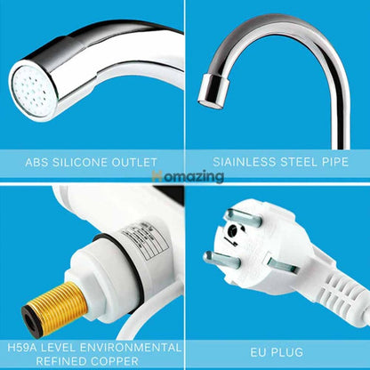 Electric Water Heater Faucet Tap With Display