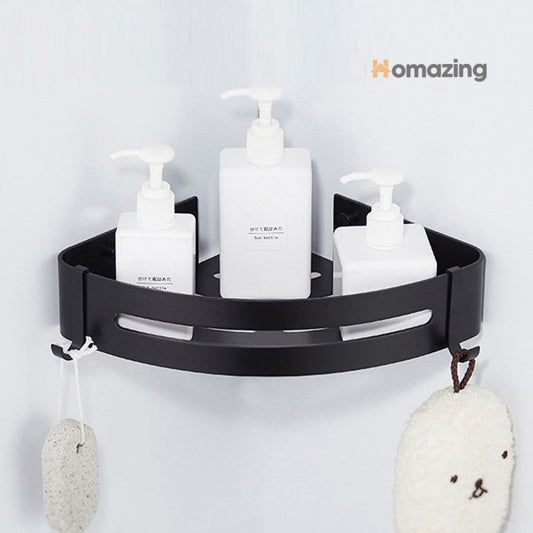 Bathroom Corner Shelf Organizer With Hook