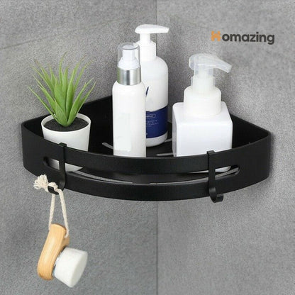 Bathroom Corner Shelf Organizer With Hook