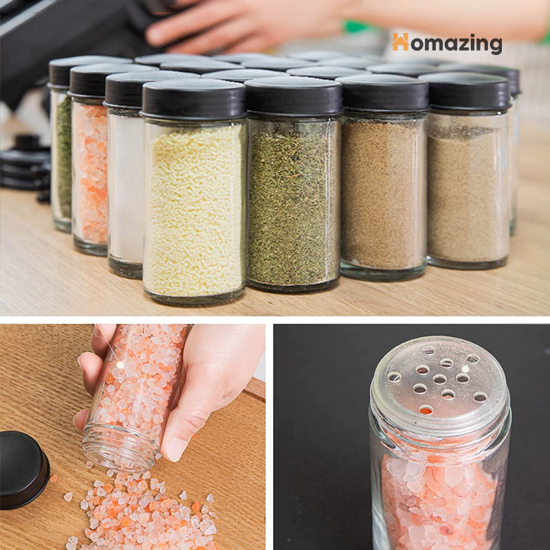 Rotating Spice Rack With 18Pcs Jar