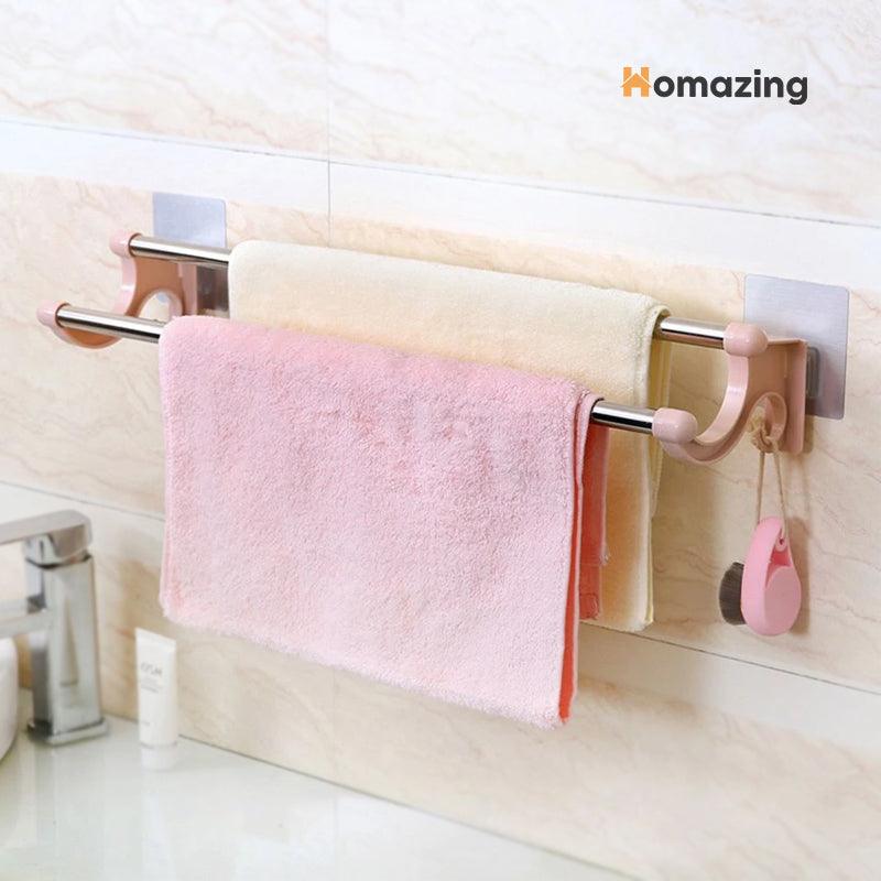 Double Rod Towel Hanger Rack