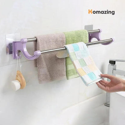 Double Rod Towel Hanger Rack