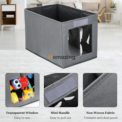 Foldable Storage Box With Handle