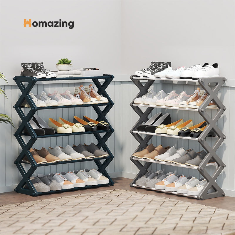 5 Layer Folding Shoe Rack Organizer