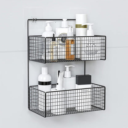 2-Layers Metal Wall Mounted Rack