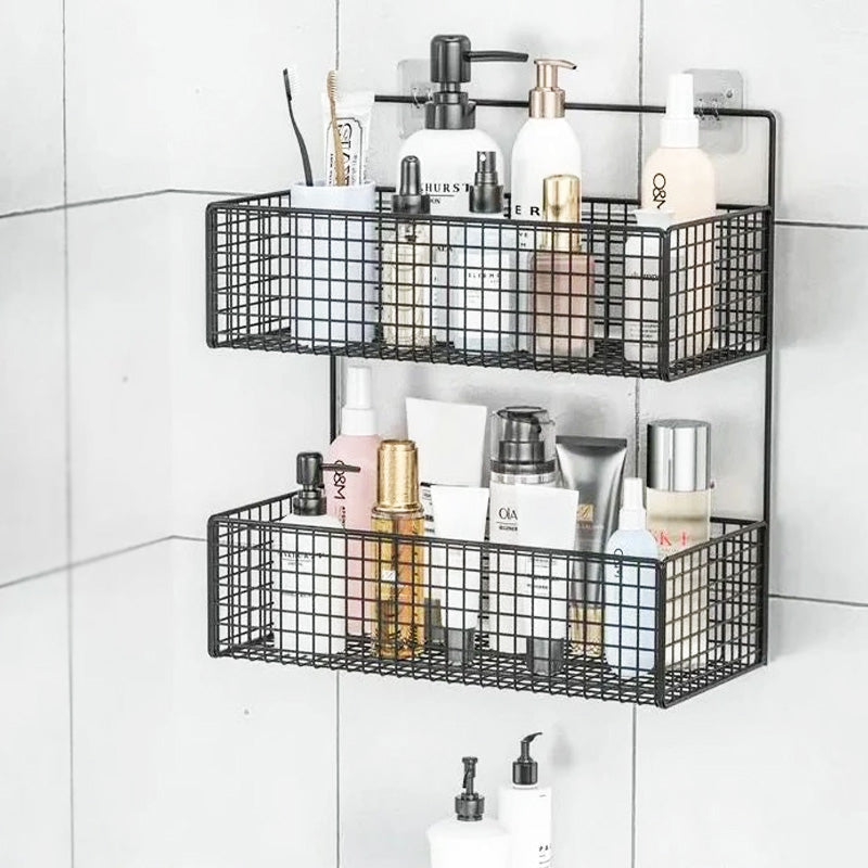 2-Layers Metal Wall Mounted Rack