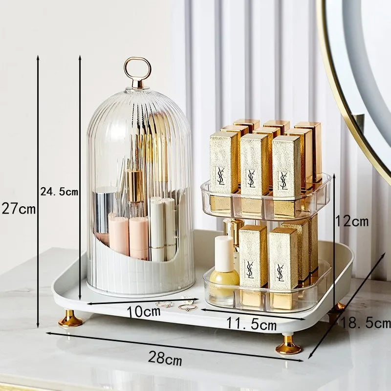 Rotating Cosmetic & Lipstick Organizer