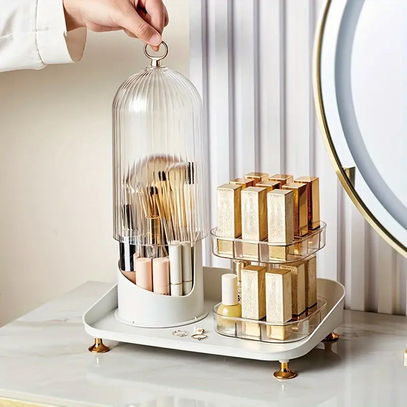 Rotating Cosmetic & Lipstick Organizer