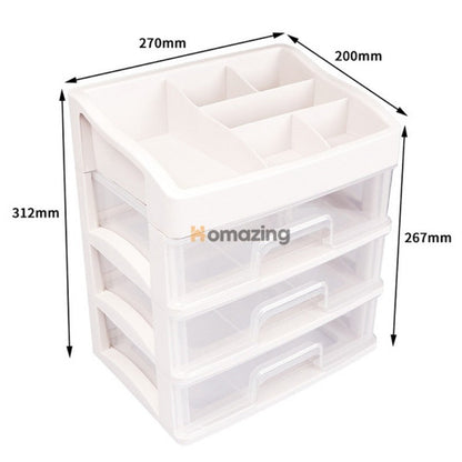 3 Tier Cosmetic Jewelry Organizer Box