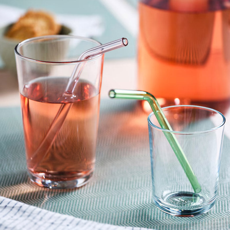 Glass Drinking Straw 5 Pcs Set