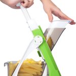 4 In 1 Vegetable Cutter Chopper Adjustable Multi-function Drum Cutter Vertical Vegetable Cutter Kitchen Shredder Grater Artifact (random color)