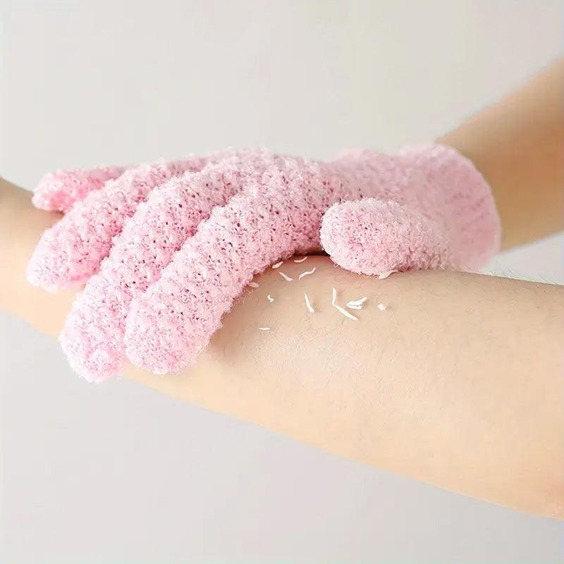 Bath Gloves Pair For Body Scrub