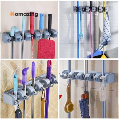 Broom Mop Holder Wall Mounted