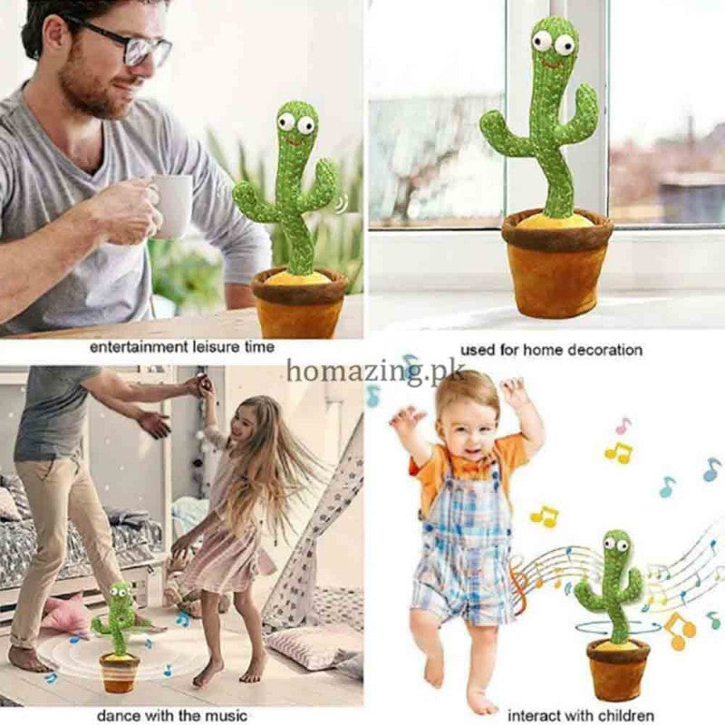 Cute Dancing Cactus Toy With Talking