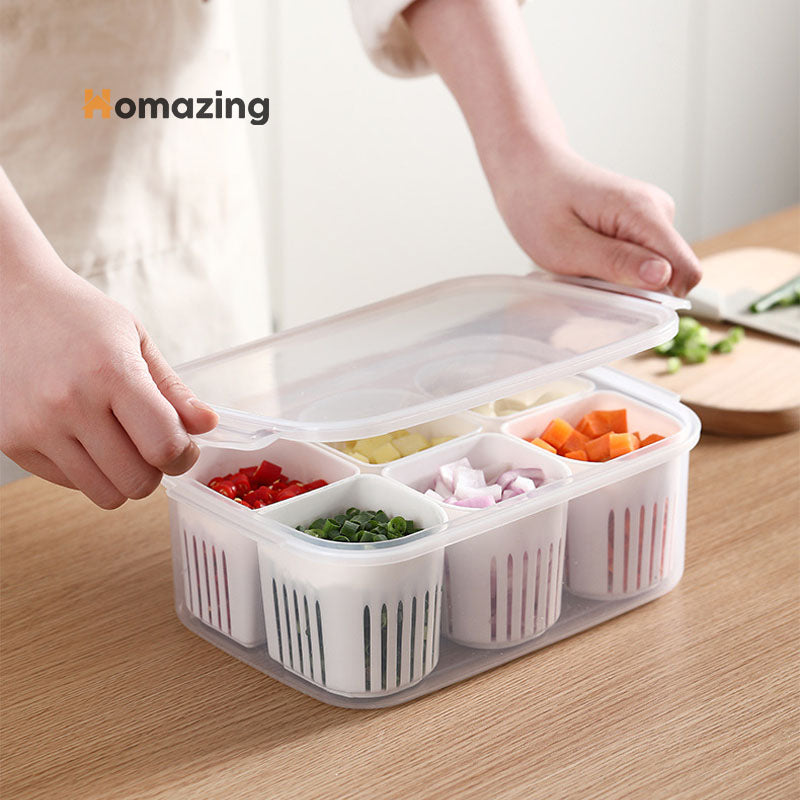 Food & Vegetable Storage Box With Lid