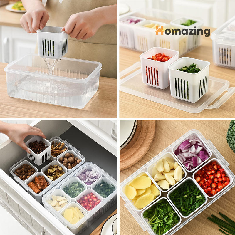 Food & Vegetable Storage Box With Lid