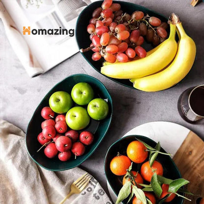 3 Tiers Fruit Plates With Wooden Stand