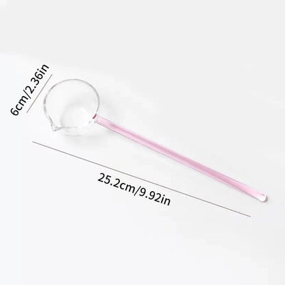 Heat-Resistant Borosilicate Glass Spoon