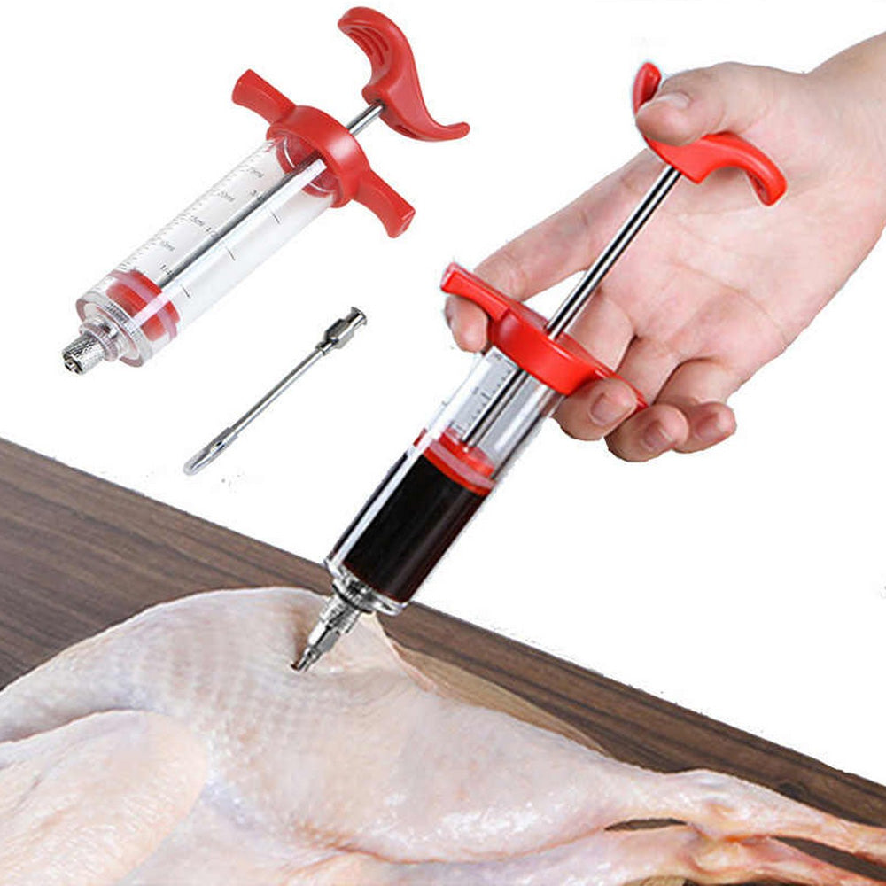 Meat Marinade Injector Syringe With Needle