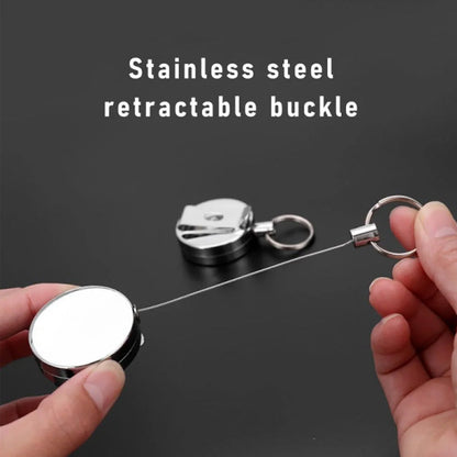 Mini Retractable Pull Keychain Holder