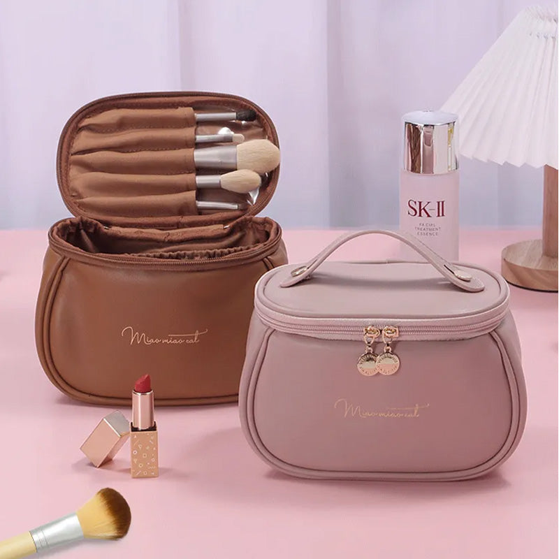 Premium Cosmetic & Makeup Leather Bag