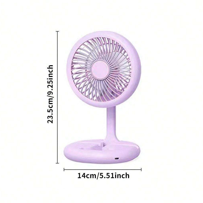 Mini LED Folding Fan Rechargeable