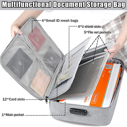 Travel Storage Briefcase Bag With Lock