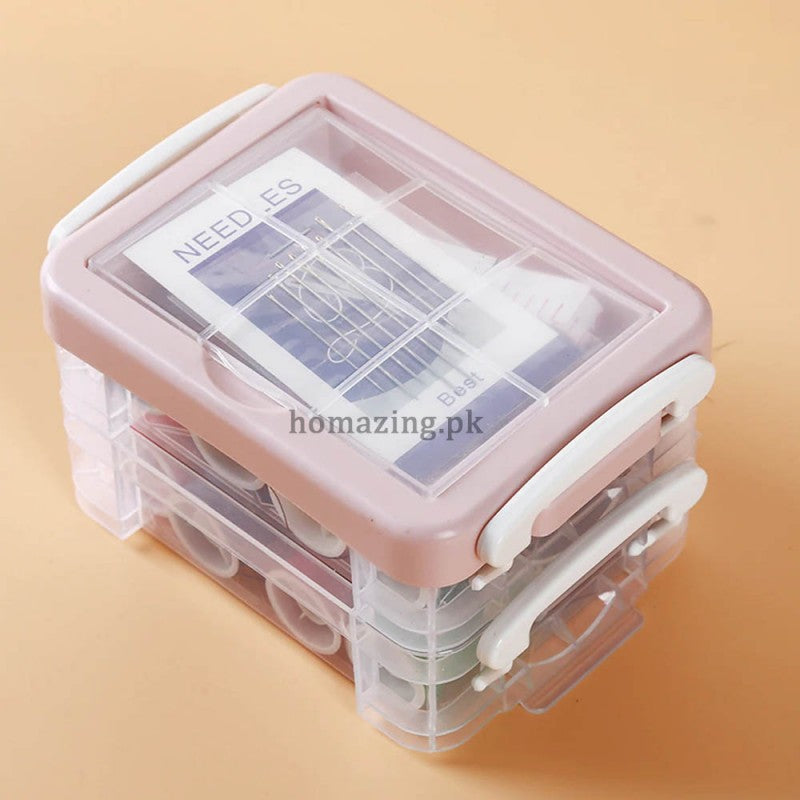 Multi-function Sewing Kit Box Double Layer