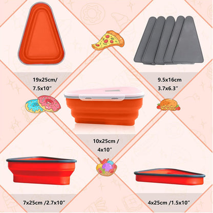 Pizza Storage Container With 5 Serving Trays