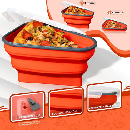 Pizza Storage Container With 5 Serving Trays