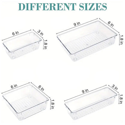 Drawer Organizer Trays Set Pack Of 4Pcs