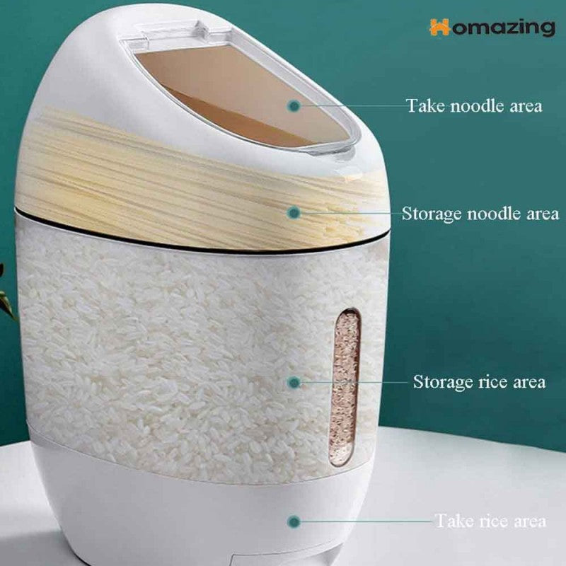 Rice Storage Dispenser - 10 KG Capacity