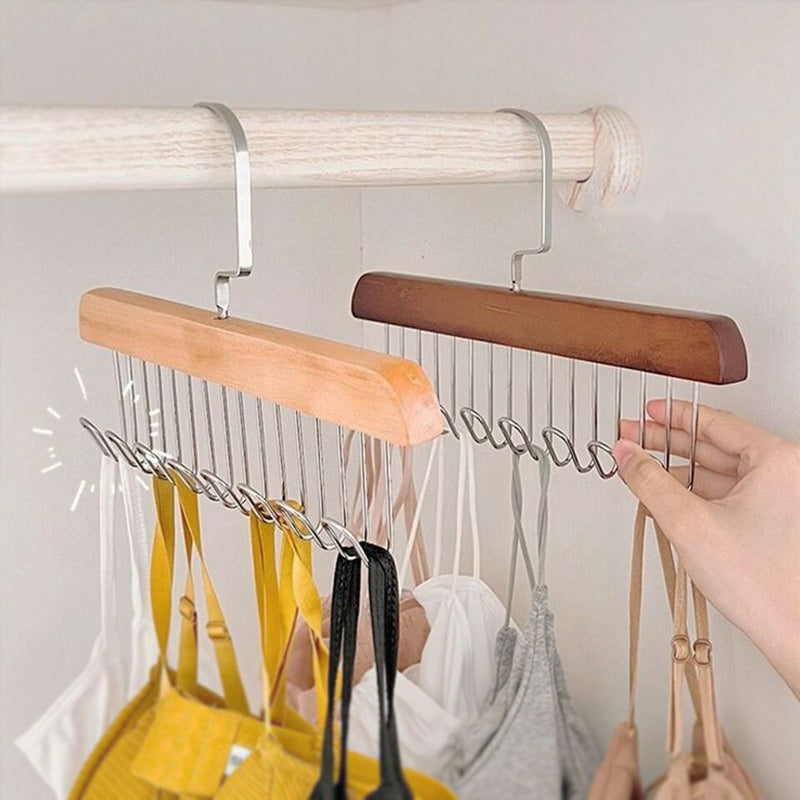 Multifunctional Solid Wood Clothes Hanger