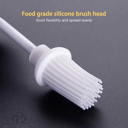 Glass Oil Bottle With Brush Silicone Oil Brush Bottle Bbq Brush Kitchen Tool For Cooking Food Brush For Baking, Bbq And Cooking-bbq, Pastry, Sauce, Butter And Oil Brush