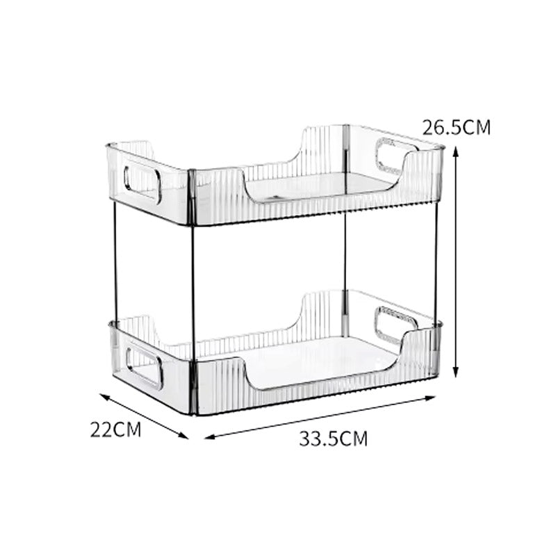 2 Layer Acrylic Desk Storage Organizer