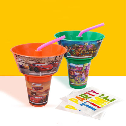 Snacks Bucket with Straw Cup