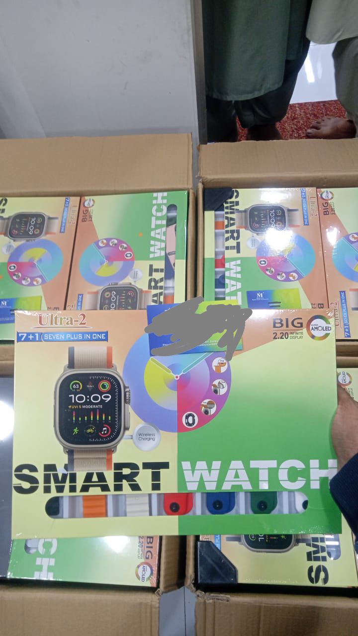 7+1 Ultra 2 - 50mm IPS Display Smart Watch (Random color)