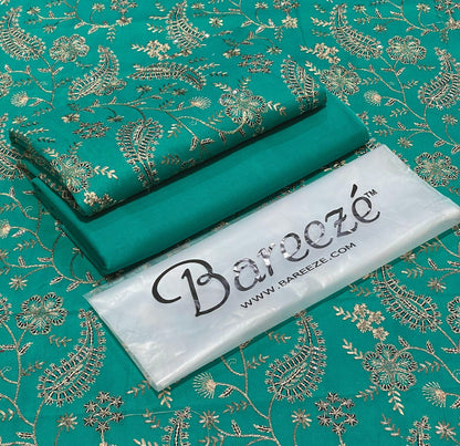 BAREEZE   ( Opening Lawn 2025)  BAREEZE lawn EMB COLLECTION  2pc Suits