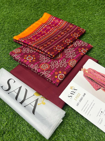 BRAND SAYA  LAWN 3PC COLLECTION ‘ 25