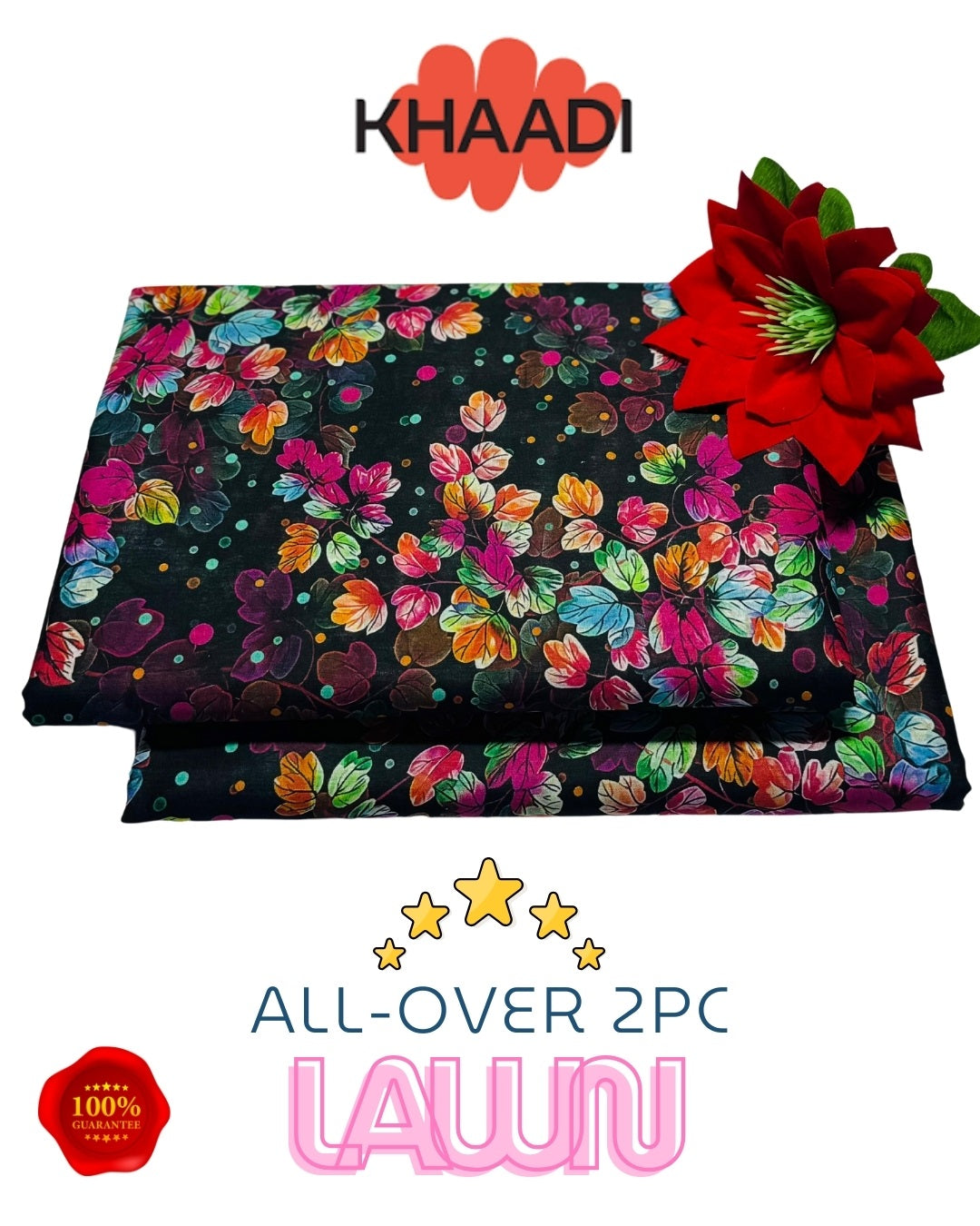 Brand Name KHAADI (PREMIUM LAWN)  SHIRT:  Lawn 90/70 TROUSER: Lawn 90/70     🔥100 % GUARANTEED Stuff🔥       By Pcs : 2 Pcs