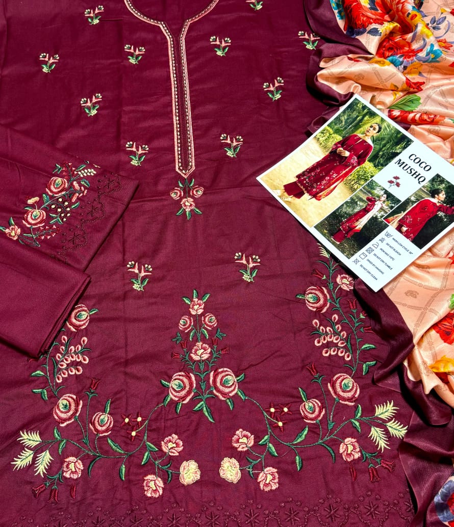 Brand Name ZARA SHAHJAHAN (Lawn)  SHIRT: Lawn DUPATTA: Swiss Lawn TROUSER: Lawn   By Pcs : 3 Pcs