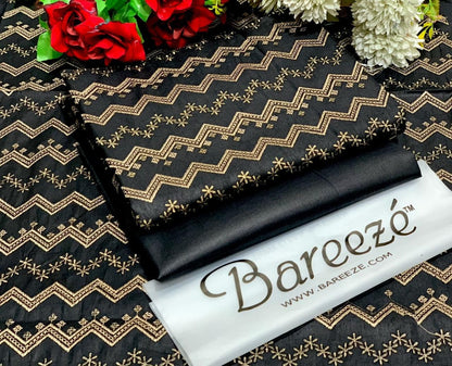 (BAREEZE LAWN 2025 OPENING)  EMBROIDERY LUXURY COTTON LAWN