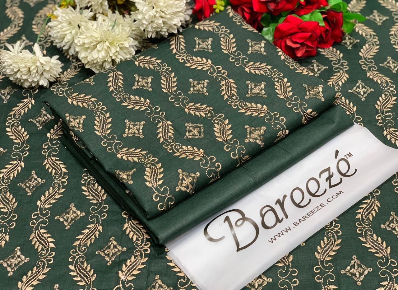 (BAREEZE LAWN 2025 OPENING)  EMBROIDERY LUXURY COTTON LAWN