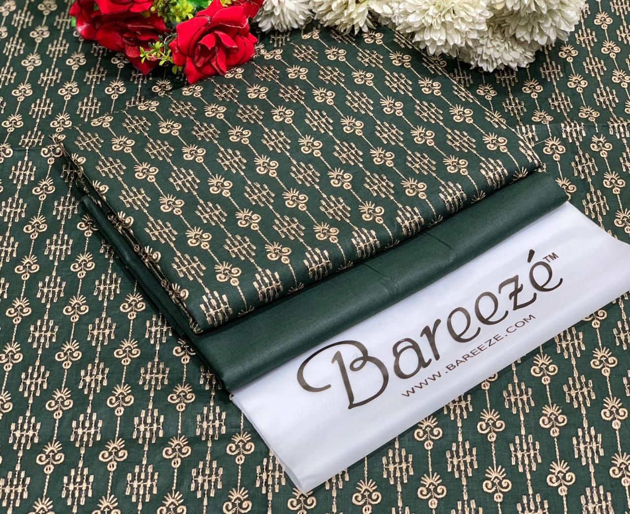 (BAREEZE LAWN 2025 OPENING)  EMBROIDERY LUXURY COTTON LAWN