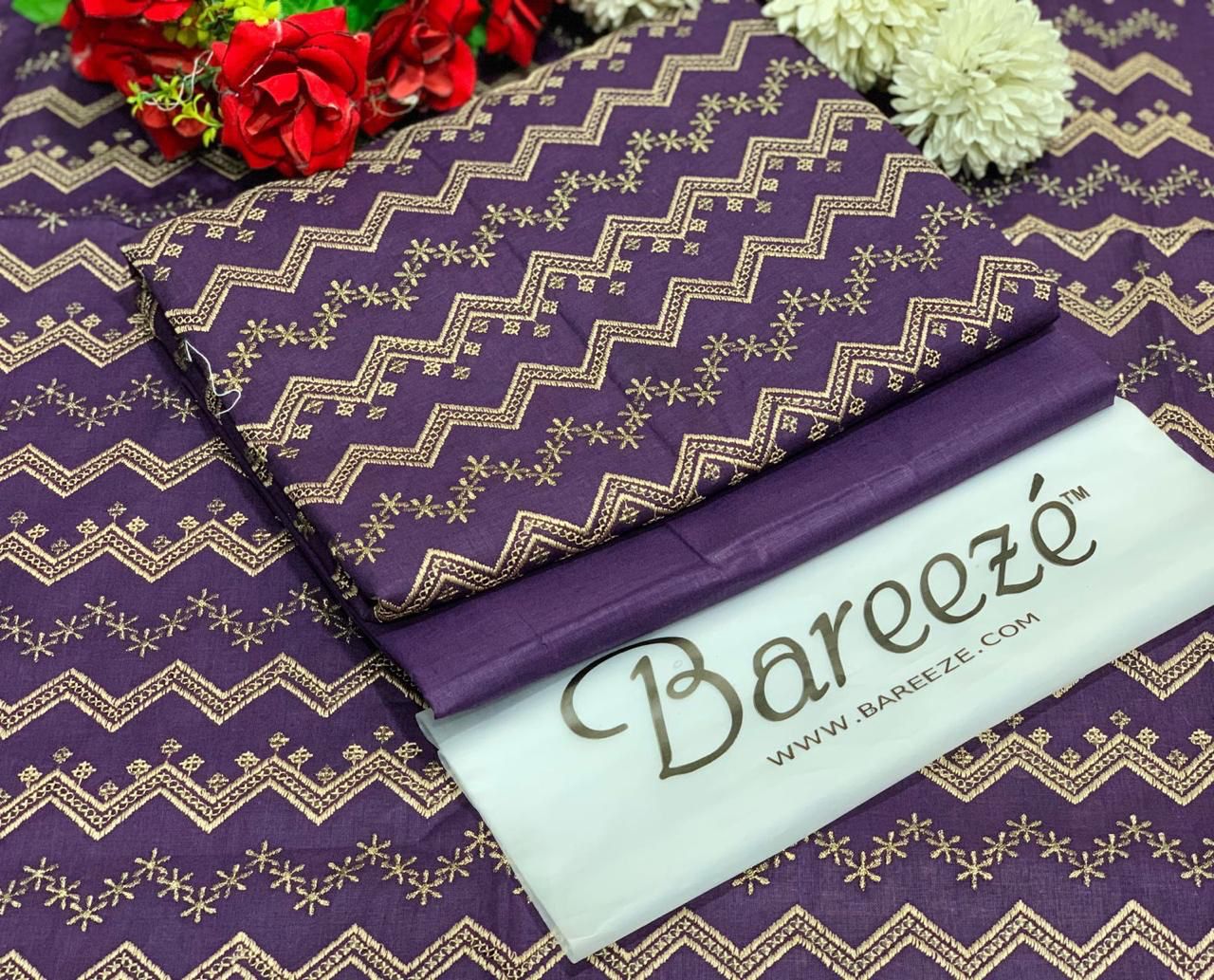 (BAREEZE LAWN 2025 OPENING)  EMBROIDERY LUXURY COTTON LAWN