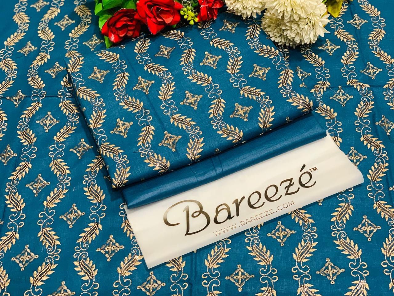 (BAREEZE LAWN 2025 OPENING)  EMBROIDERY LUXURY COTTON LAWN