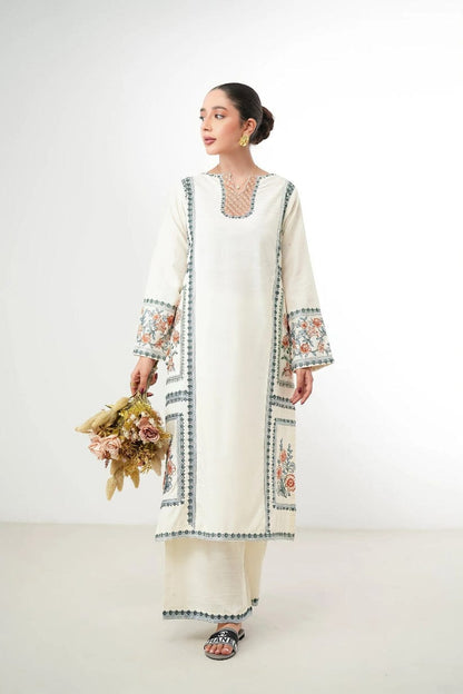 Zaib  unstitched 2 piece embroidered summer suit