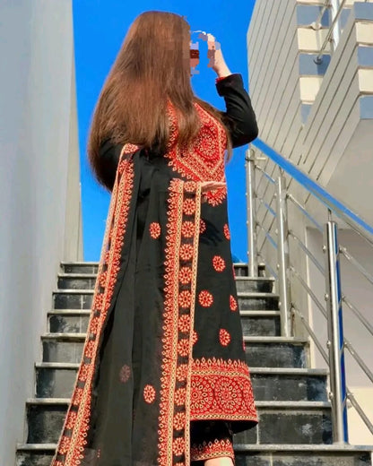 New Sindhi Tranditional Full Heavy With 04 border dupatta Eid Collection