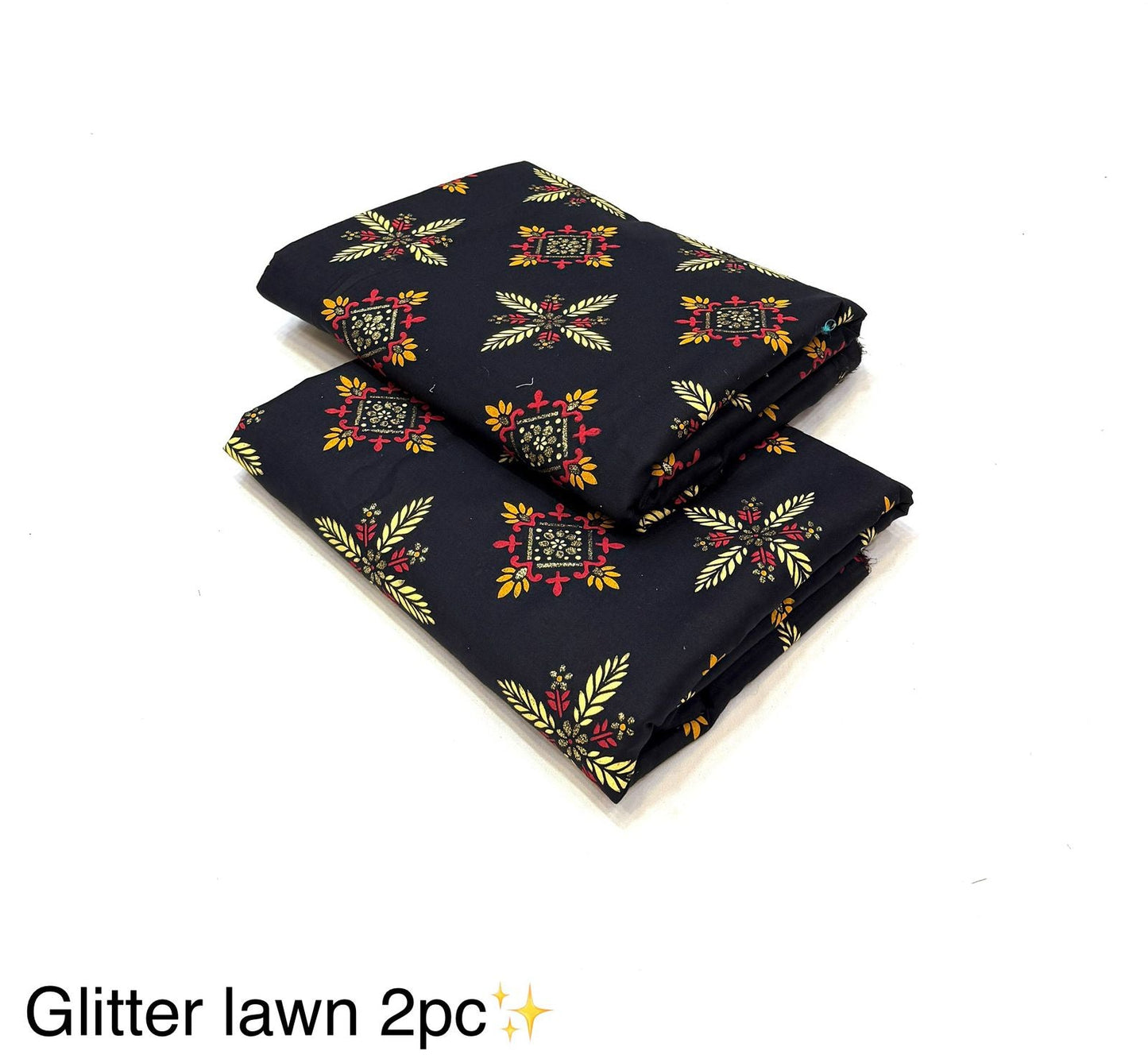 Glitter Lawn 2pc Printed Collection   Fabric Lawn 90/88